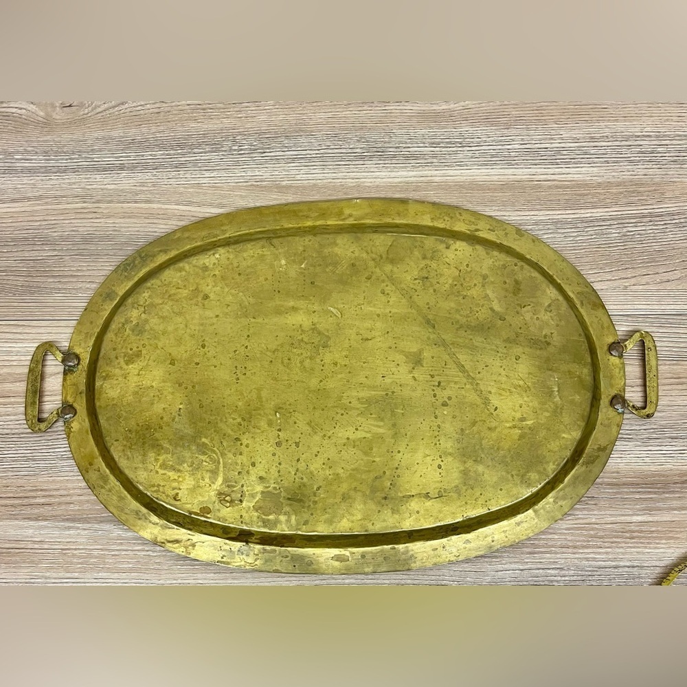 Antique Russian Hand Made Heavy Weight Tray - Picture 8 of 10